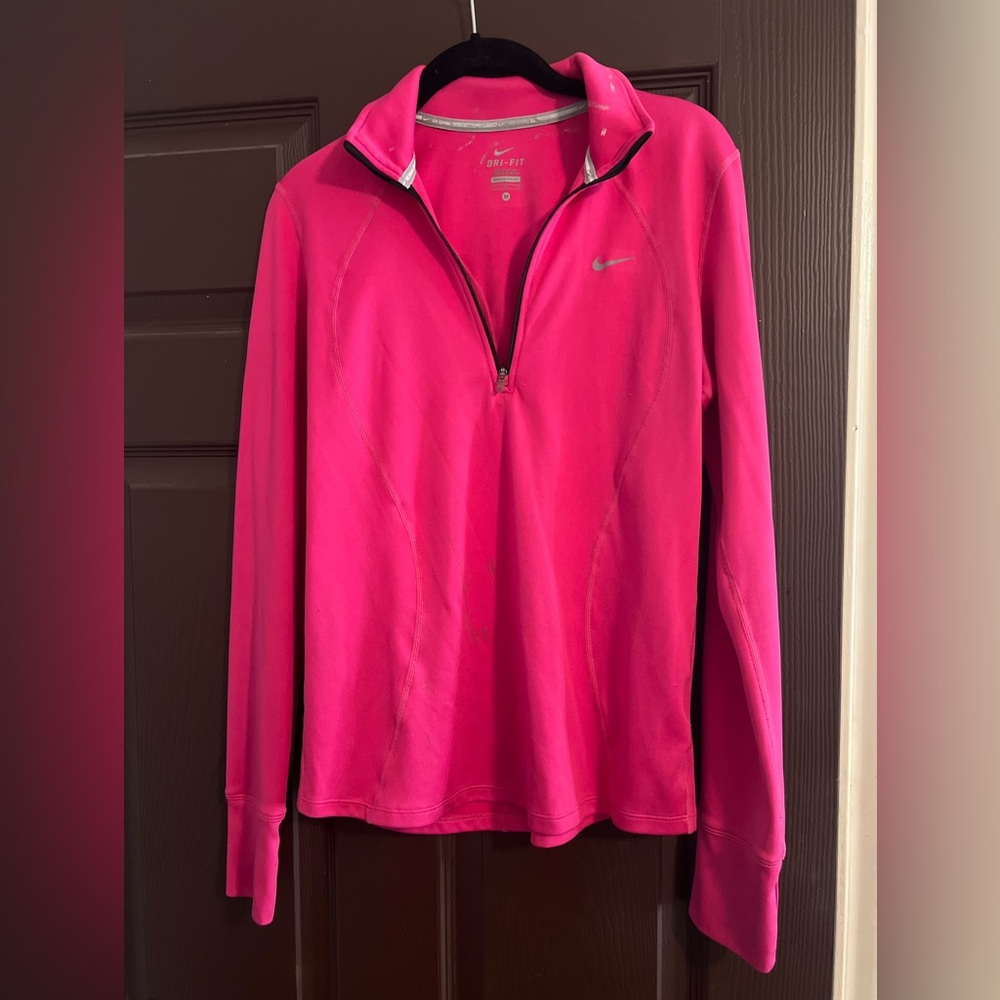 Nike Bright Pink Half-Zip Pullover
